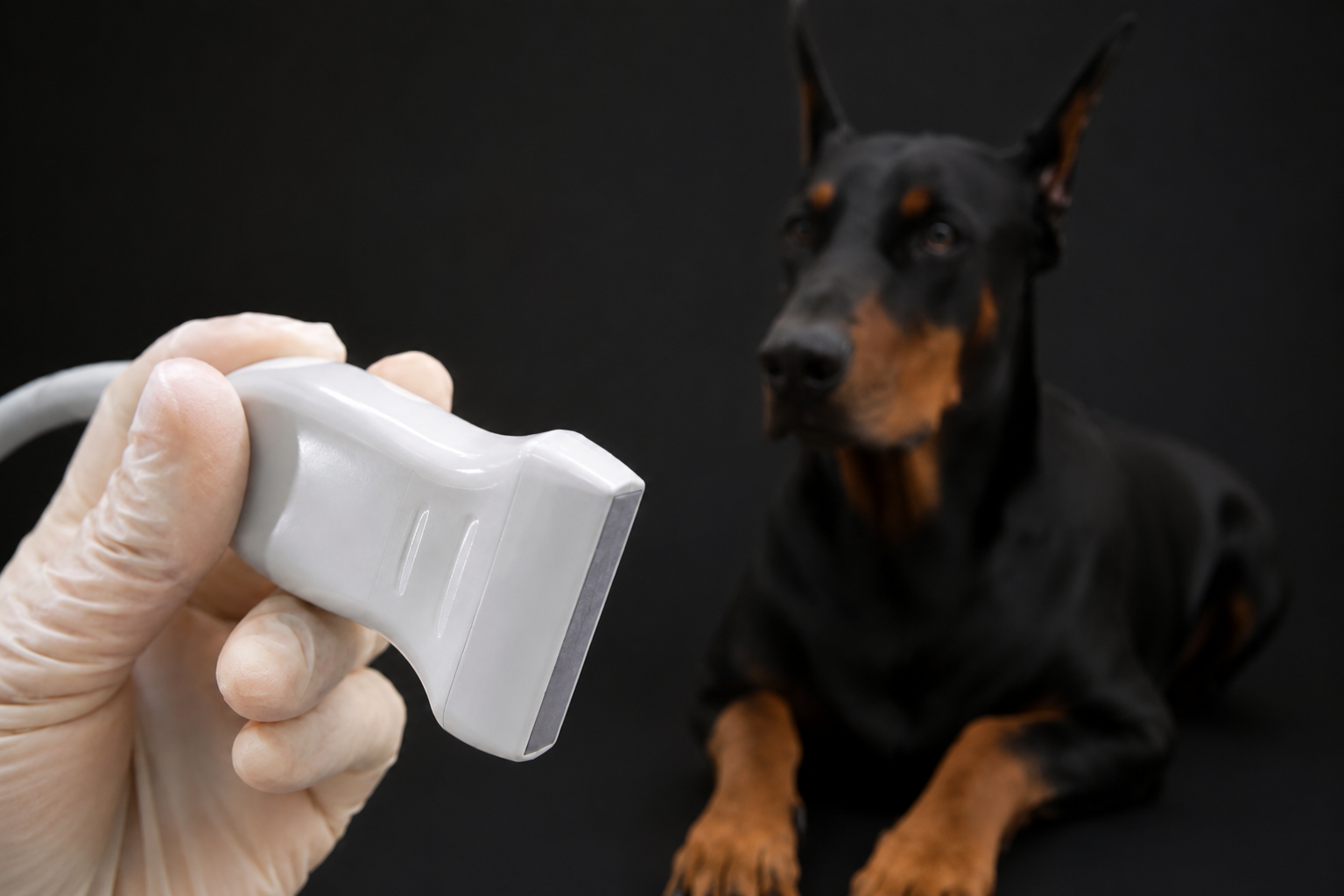 Diagnostic MSK ultrasound of a canine patient